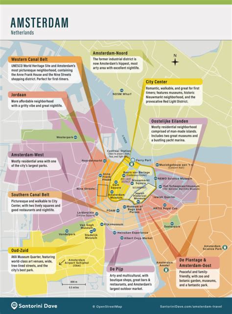 Amsterdam Map Central Amsterdam Neighborhoods And Canals