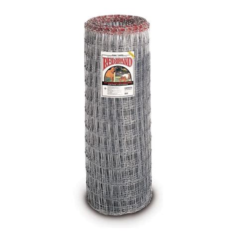 Red Brand Actual 100 Ft X 4 Ft Field Fence Silver Steel Woven Wire