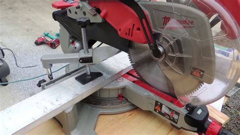 Cutting Thick Aluminium Blocks With Mitre Saw Youtube