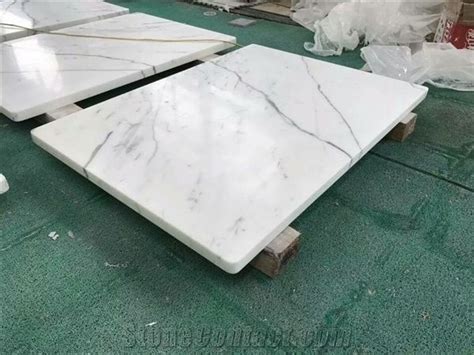 Calacatta White Marble Table Topwhite Marble Round Square Table Top