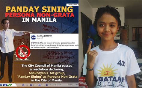 From latin persōna (person) + nōn (not) + grāta (from grātus (acceptable)). DILG praises Manila for declaring Panday Sining persona ...