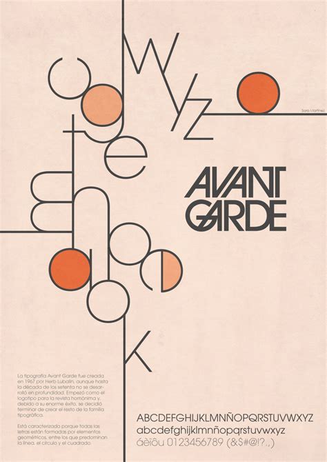Avant Garde Typography Poster On Behance Typography Poster Typeface
