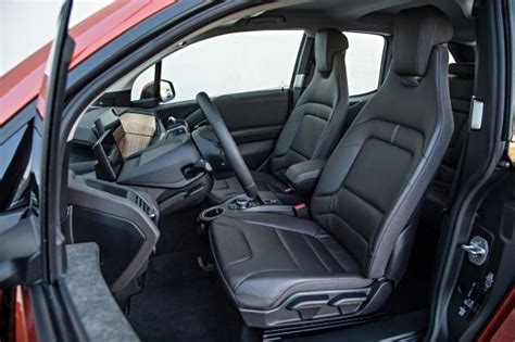 The i3 is easy to park owing to its upright stance, good view out and those perky dimensions. New BMW i3 Impresses With Uniquely Refined Interior - BMW of Freehold Blog