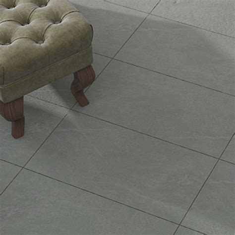 Grey Matt Slate Effect Porcelain Outdoor Floor Tile Pack Of 6 L