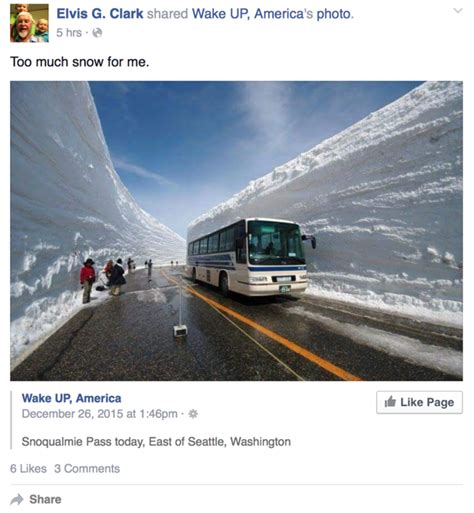 No That Crazy Viral Snoqualmie Pass Snow Photo Isnt Real