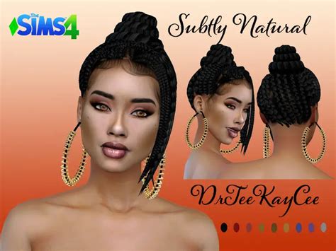 The Sims Resource Finger Wave Pony Hair By Drteekaycee Sims 4 Hairs