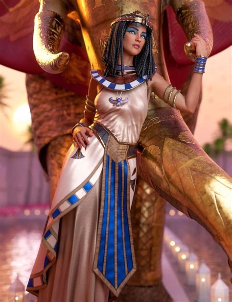 Dforce Queen Of Egypt Outfit For Genesis Females Render State