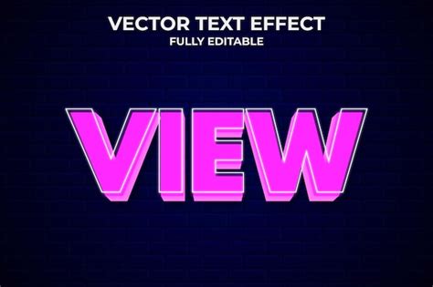 Premium Vector Modern Text Effect Editable Vector