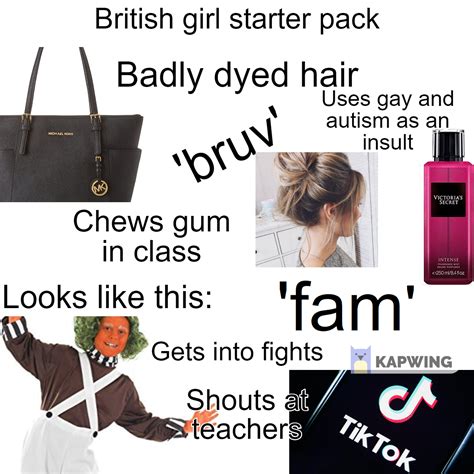 British Girl Starter Pack Rstarterpacks