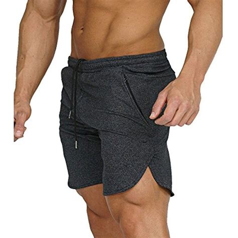everworth men s gym workout shorts running short pants fitted training bodybuilding jogger with