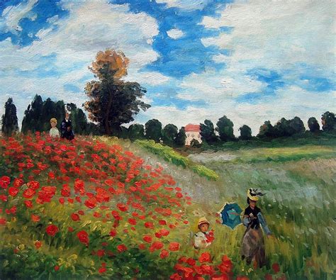 Poppy Field In Argenteuil Claude Monet At OverstockArt Com Monet Art Claude Monet Art