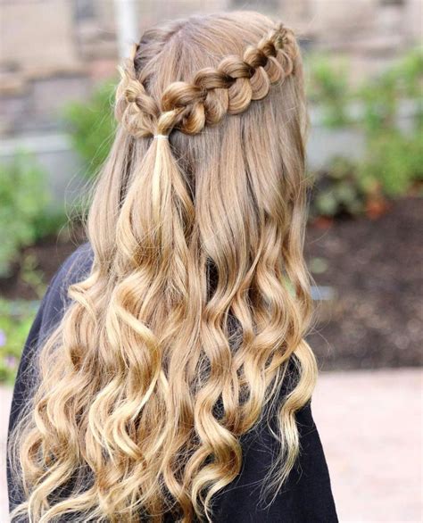 9 formidable hairstyles for a dance long hair