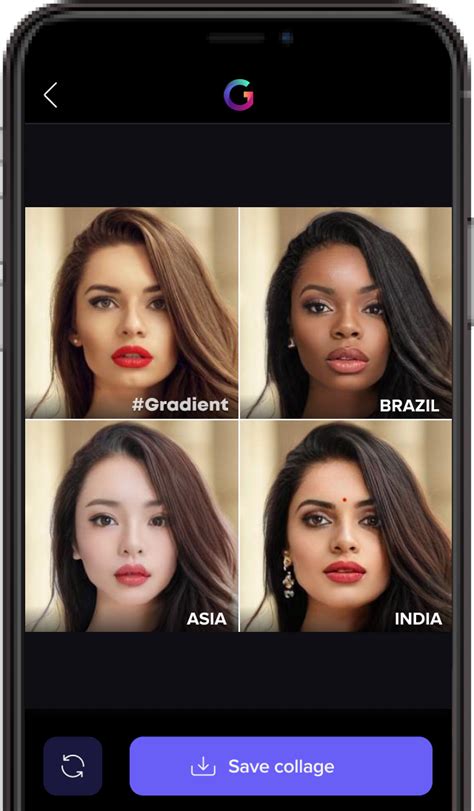 Gradient App Ai Face Changer Portraits Lookalike