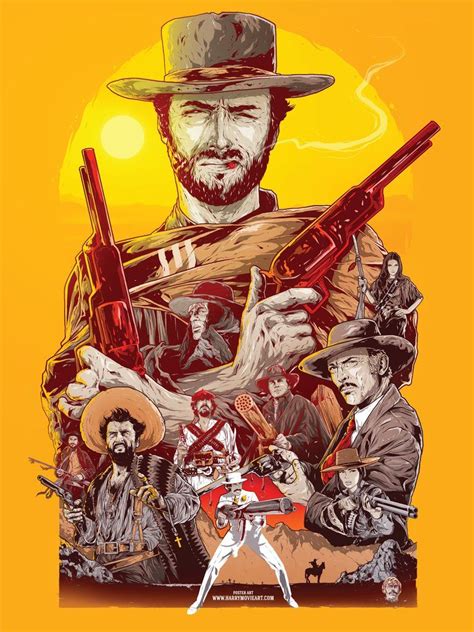 Spaghetti Western Theme Alternative Poster Art Western Posters Movie