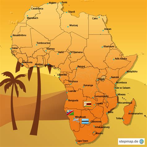 Stepmap Afrika01 Landkarte Für Afrika