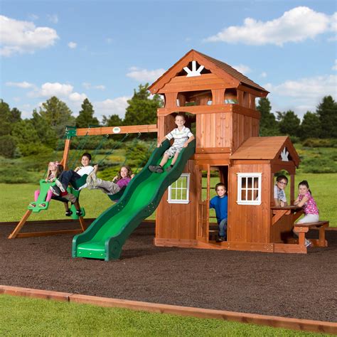 Backyard Discovery Shenandoah Cedar Wood Swing Set