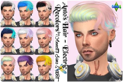 Sims 4 Updates Dot Com Antos Hair Electric Recolors