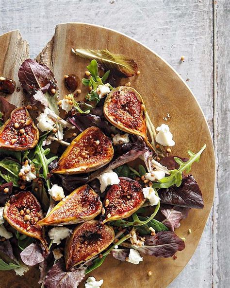 So Delicious Roasted Fig And Goats Cheese Salad 🙌 Goat Cheese Salad