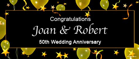 Custom 50th Wedding Anniversary Party Banners For Sale Buy