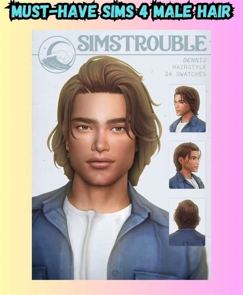 27 Must Have Sims 4 Male Hair Cc 2023 Maxis Match Long Male Hair