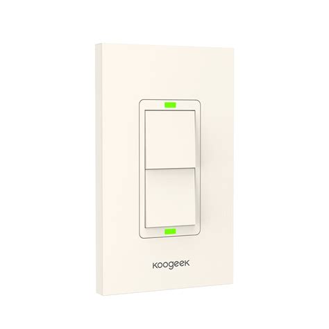 Koogeek Two Gang Wi Fi Enabled Smart Light Switch Works With Apple