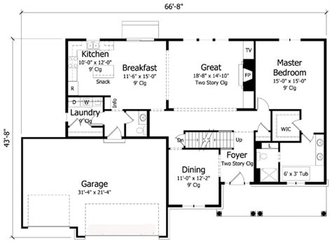 Truoba collection of 2500 sq. House Plan 42530 - Traditional Style with 2500 Sq Ft, 4 Bed, 2 Bath, 1 Half Bath