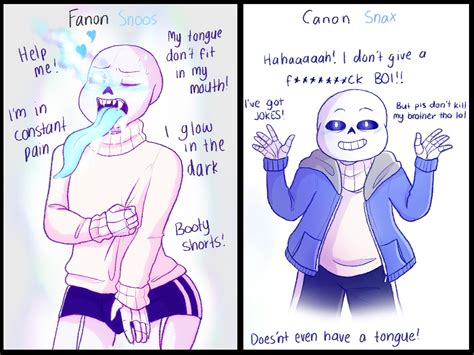 Fanon Vs Canon This One Physically Hurt To Draw Undertale