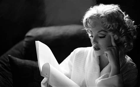 Marilyn Monroe Black Blonde Woman Girl Bw Actress Beauty White