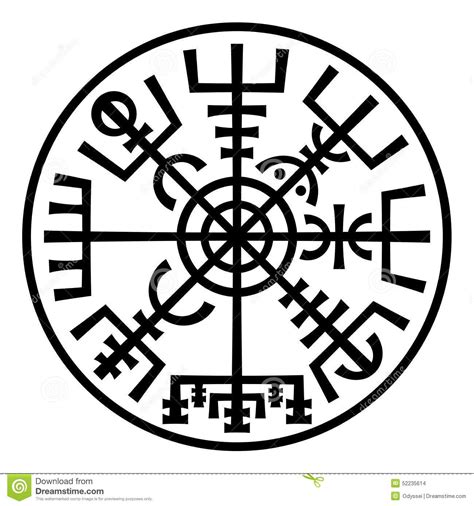 Vegvisir La Boussole Magique Des Vikings Runic Compass Magic Symbols