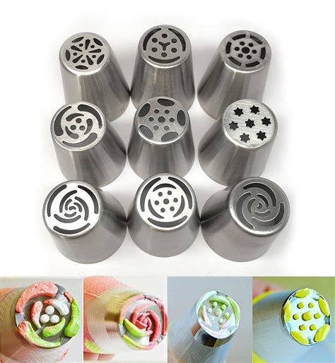 NEW Russian Tulip Tips Stainless Steel Icing Piping Nozzles Pastry