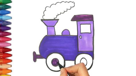 Cara Melukis Kereta Api Belajar Melukis Kereta Api Lukisan Yang Mudah