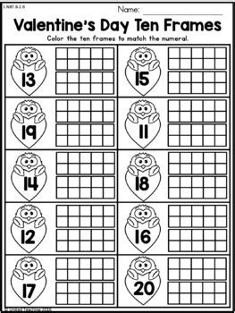 Valentine's Day Math Worksheets (1st Grade) by United Teaching | TpT