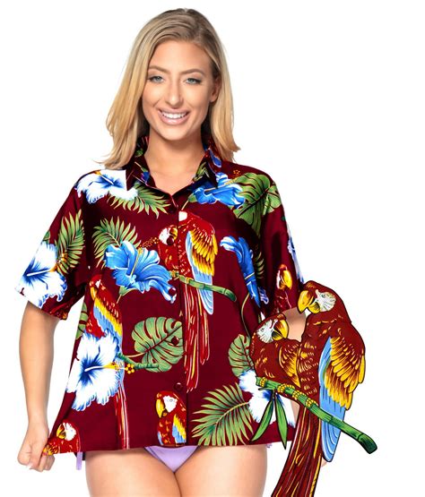 HAPPY BAY Women Hawaiian Shirt Blouses Beach Top Tank Casual Aloha
