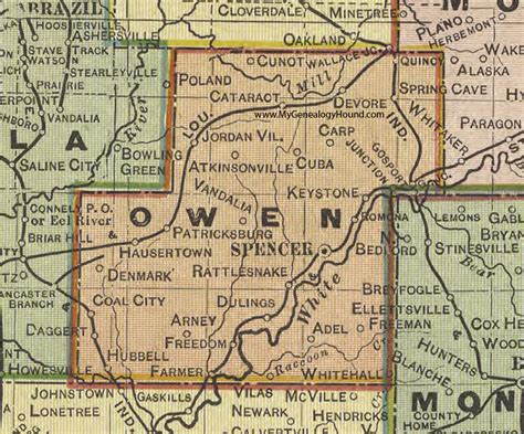 Owen County Map