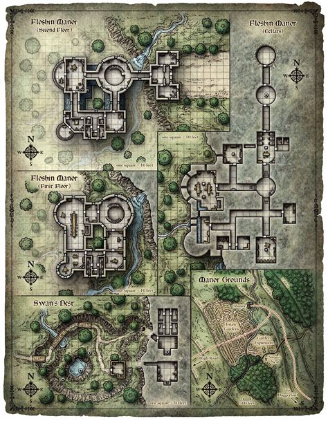 Fantasy Map Map Layout Dungeon Maps