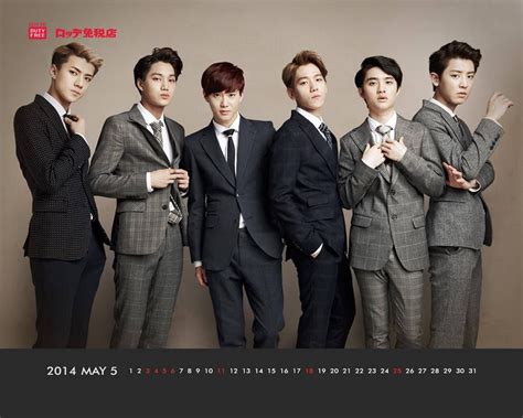 Official 140423 Exo K Lotte Duty Free Wallpaper May Issue Exo