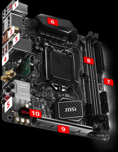 Overview Z270i Gaming Pro Carbon Ac Msi Global