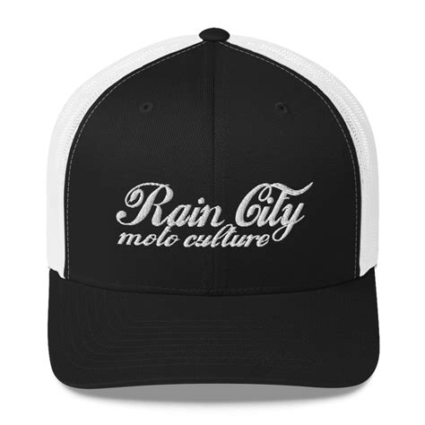 hats rain city moto culture