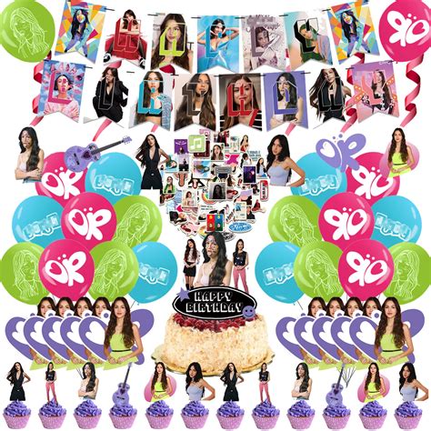 Buy 124pcs Olivia Singer Rodrigo Birthday Decorations Singer Olivia