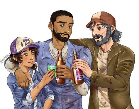 Lee Clementine And Kenny By Monicherrie Thewalkingdeadgame