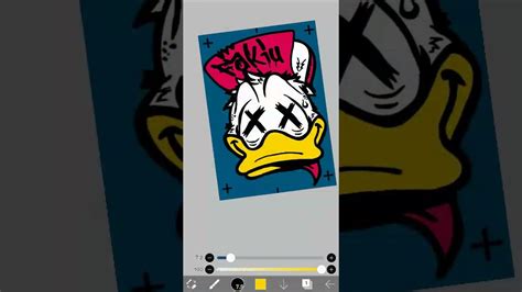 Trippy Donald Duck Using Refrence In Ibispaint Snippet Full Video On
