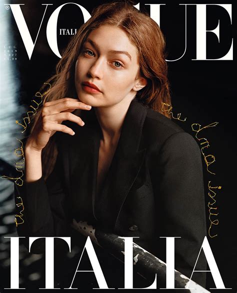 Gigi Hadid Covers Vogue Italia July 2019 By Alasdair Mclellan