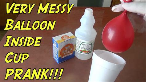 Super Messy Balloon Inside Cup Prank How To Prank Evil Booby Traps