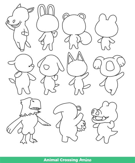 Animal Crossing Character Template Animals Viral