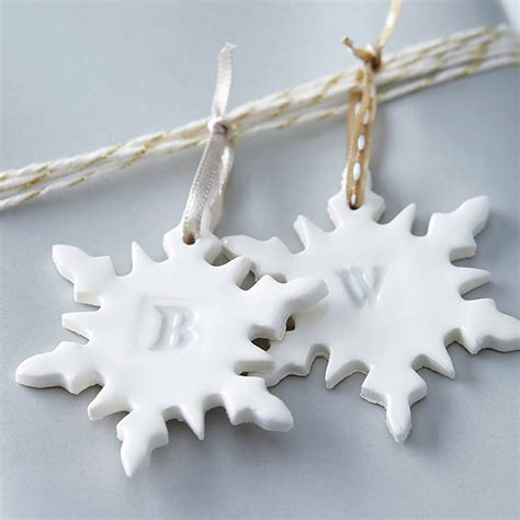 Alphabet Snowflake Christmas Decoration By Artisan