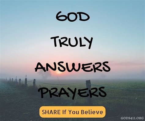 God Truly Answers Prayers Prayer Answered Prayer Quotes God