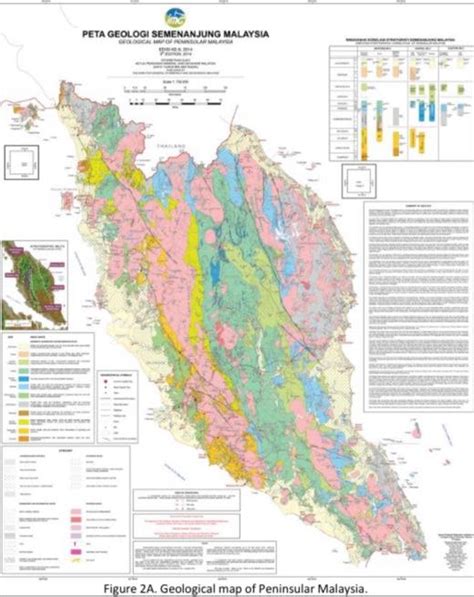 2 Map Of Figure 2a Is The Geological Map Of