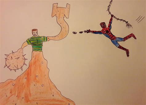 Spiderman Vs Sandman Fan Art By Me Rspiderman