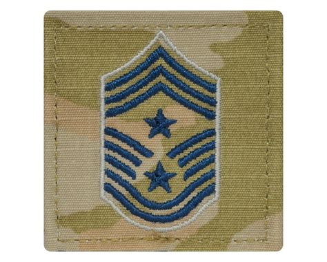 Space Force Embroidered Ocp With Hook Rank Insignia Command Chief