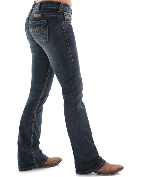 Cowgirl Tuff Dont Fence Me In Dark Plus Jean Womens Jeans Bootcut Women Jeans Bootcut Jeans